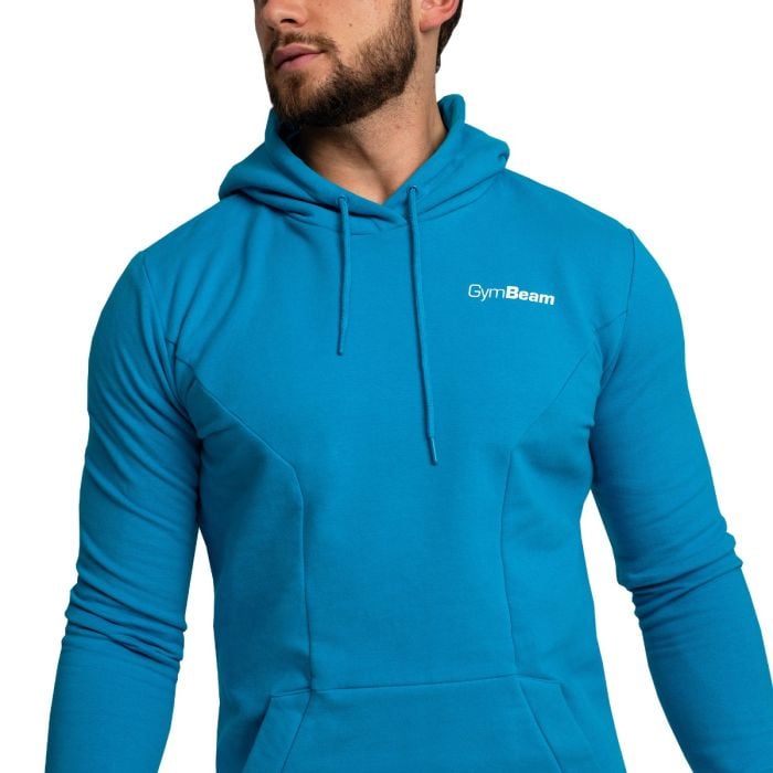 Muška dukserica Limitless Hoodie Aquamarine - GymBeam S