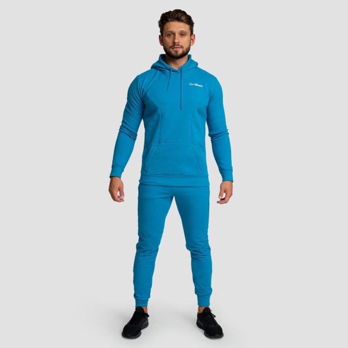 Muška dukserica Limitless Hoodie Aquamarine - GymBeam S