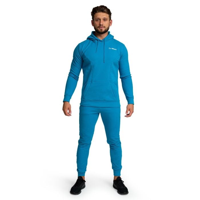 Muška dukserica Limitless Hoodie Aquamarine - GymBeam S