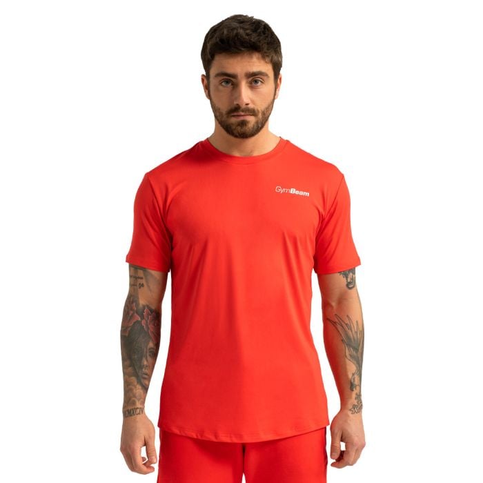 Muška majica Limitless Hot Red - GymBeam XXL