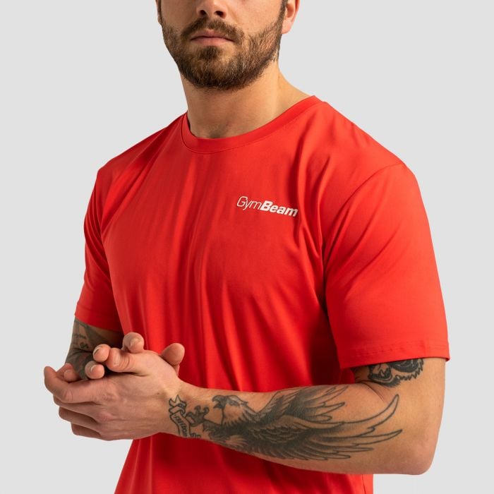 Muška majica Limitless Hot Red - GymBeam XXL