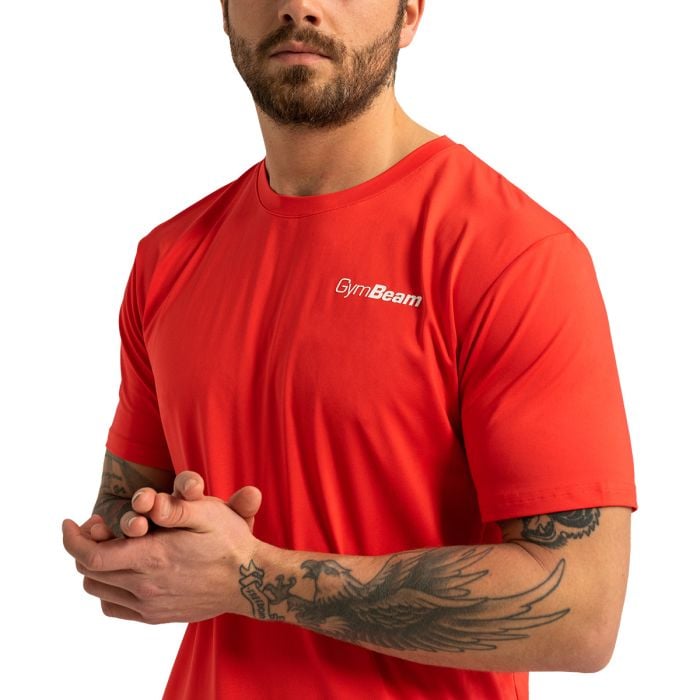 Muška majica Limitless Hot Red - GymBeam XXL