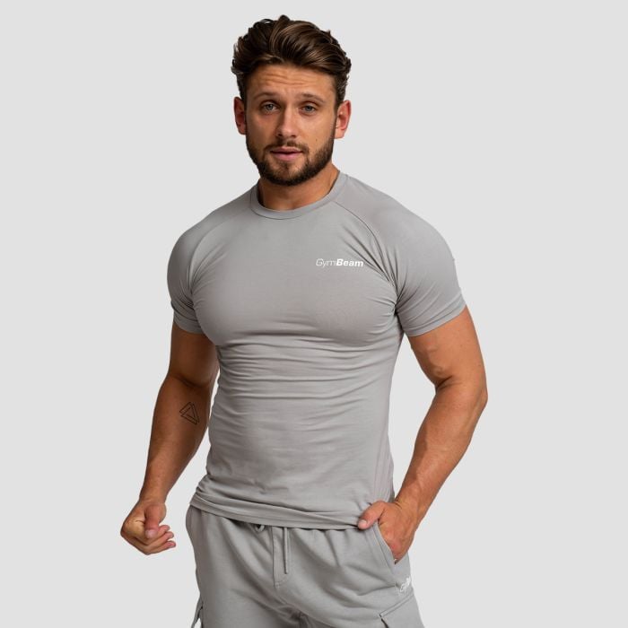 Muška majica Fitted TRN Grey - GymBeam L