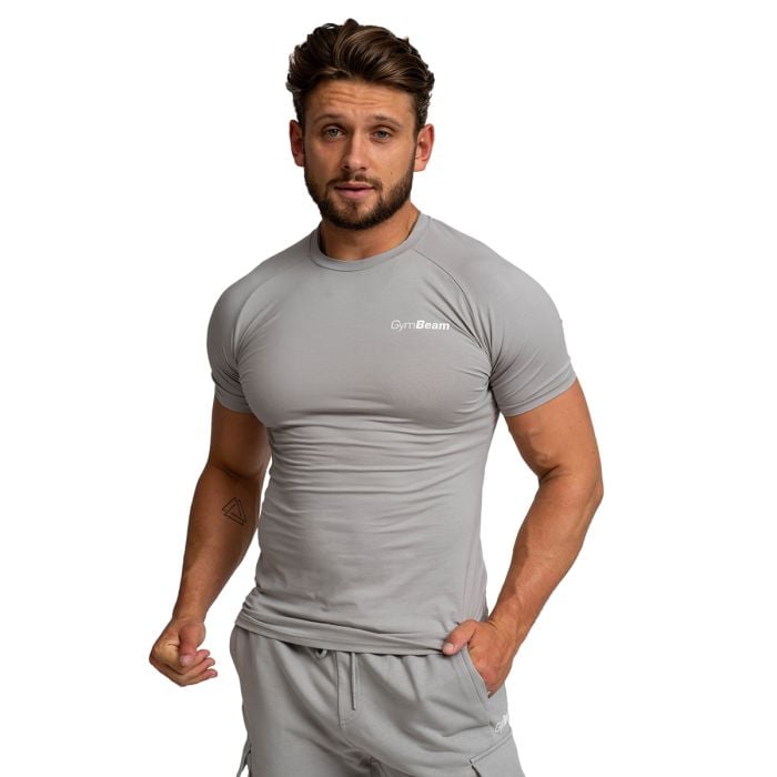 Muška majica Fitted TRN Grey - GymBeam L