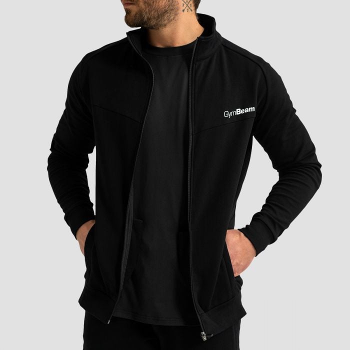 Muška dukserica Zip Up Limitless Black - GymBeam XL