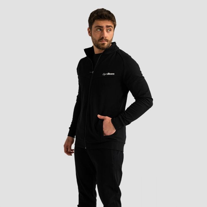 Muška dukserica Zip Up Limitless Black - GymBeam XL