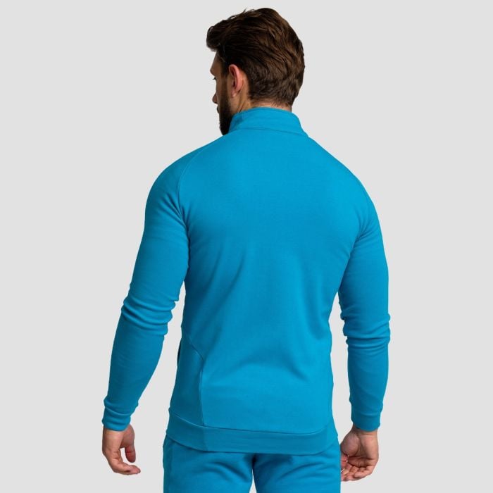 Muška dukserica Zip Up Limitless Aquamarine - GymBeam XL