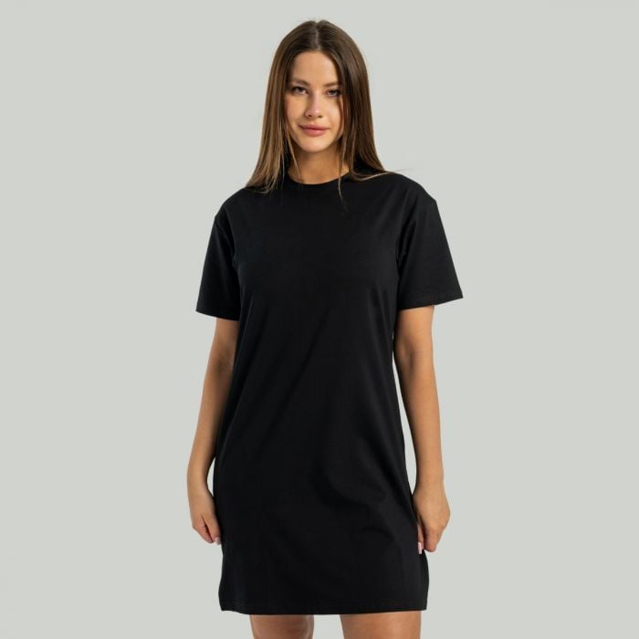 Ženska ALPHA T-Shirt Haljina Black - STRIX