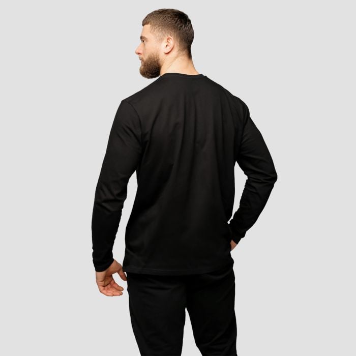Muška majica dugih rukava Basic Black - GymBeam XL