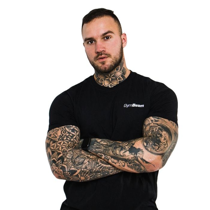 Majica Basic Black - GymBeam L