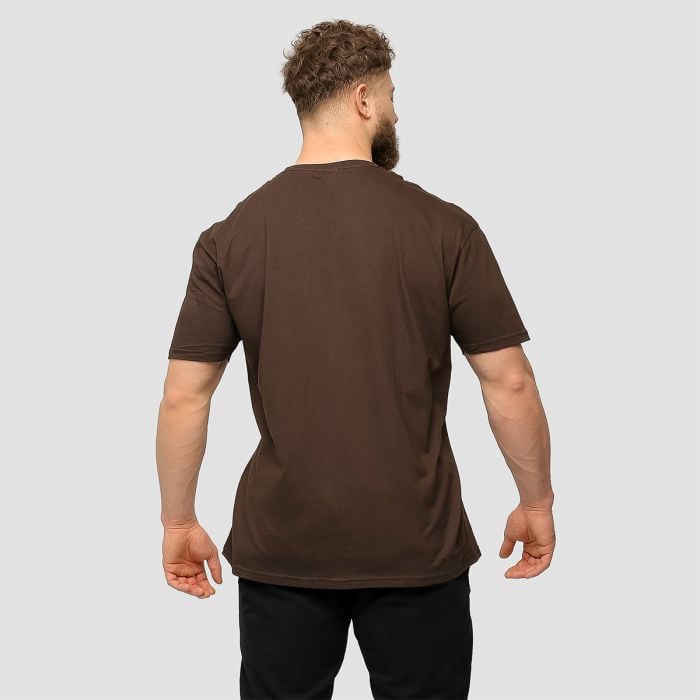 Muška majica Basic Chocolate Brown - GymBeam L