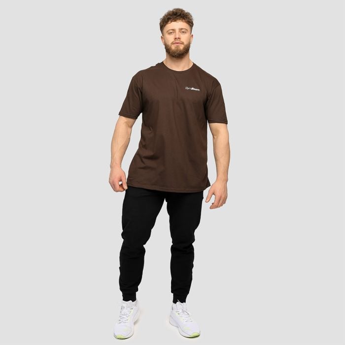 Muška majica Basic Chocolate Brown - GymBeam L