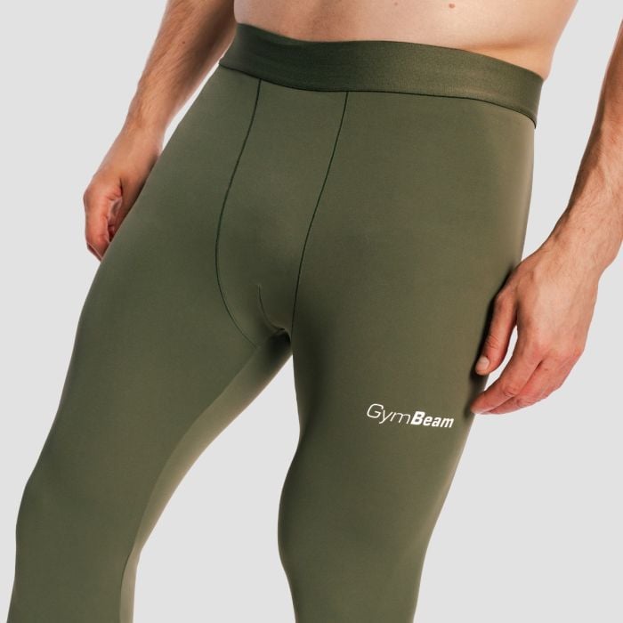 Muške tajice Combat Olive Grey - GymBeam L