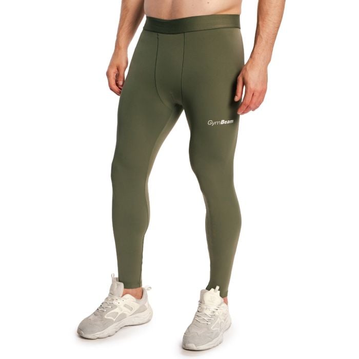 Muške tajice Combat Olive Grey - GymBeam L