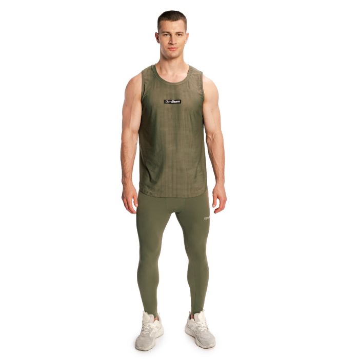 Muške tajice Combat Olive Grey - GymBeam L