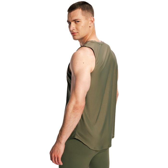 Muška majica bez rukava Combat Olive Grey - GymBeam XXL