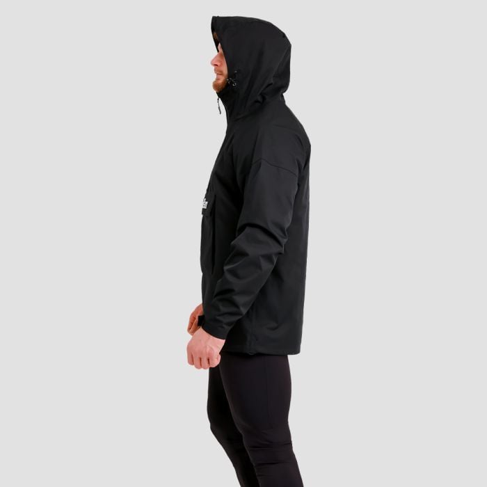 Muška jakna za kišu Smock Black - GymBeam XL