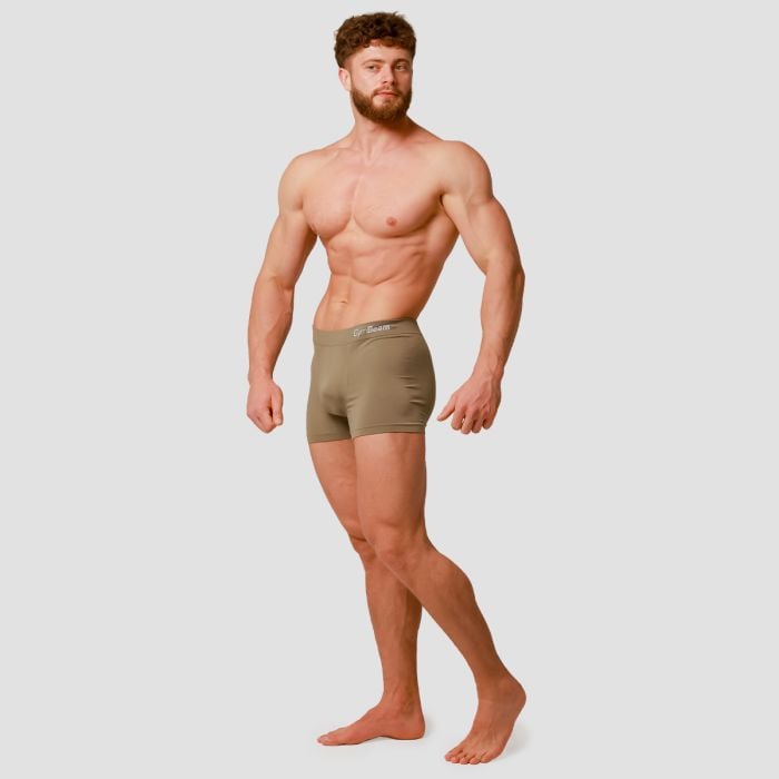 Muške bokserice Seamless 2Pack Army - GymBeam L