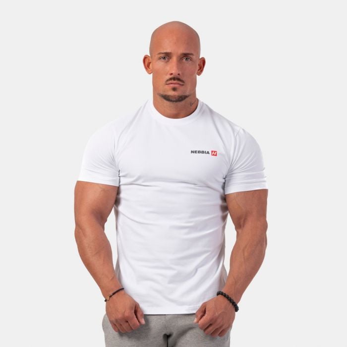 Muška majica Minimalist Logo White - NEBBIA