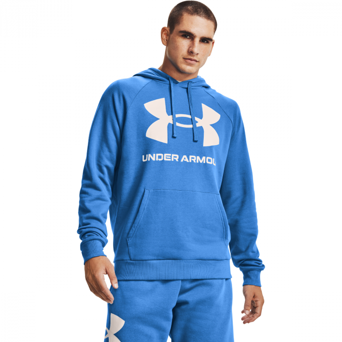Dukserica Rival Fleece Big Logo HD Blue– Under Armour