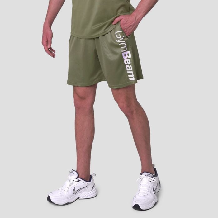 Kratke hlače Mesh Essence Green - GymBeam XXL