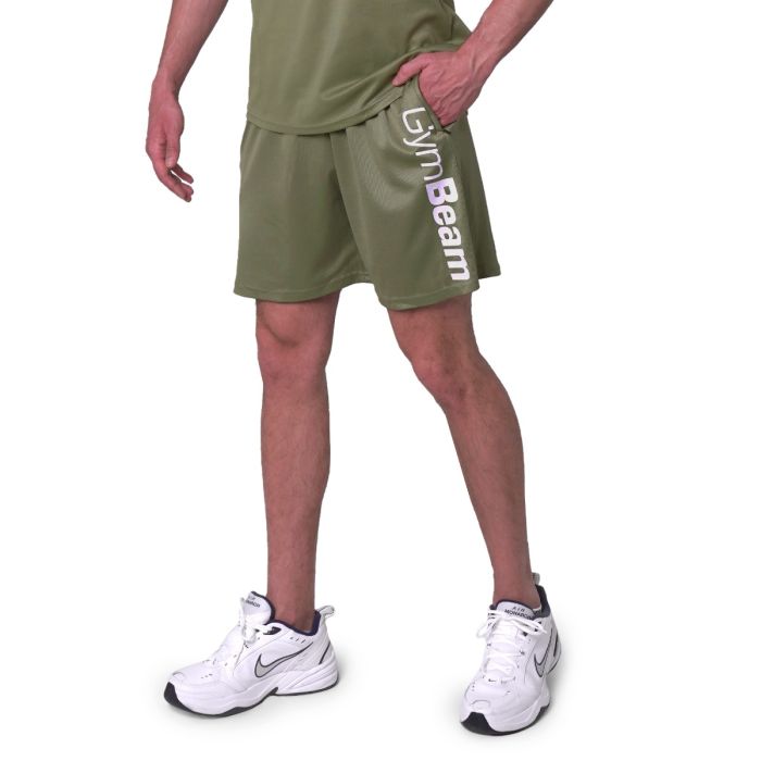 Kratke hlače Mesh Essence Green - GymBeam XXL