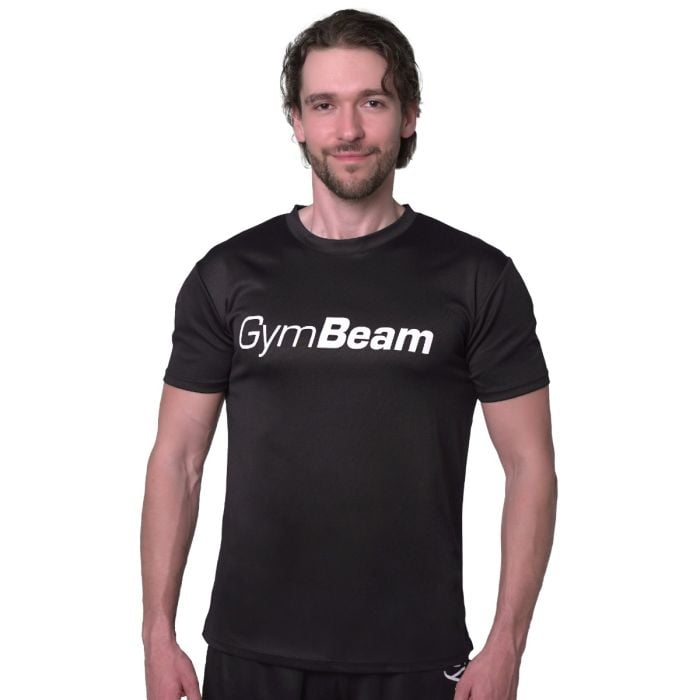 Majica Mesh Essence Black - GymBeam XXL