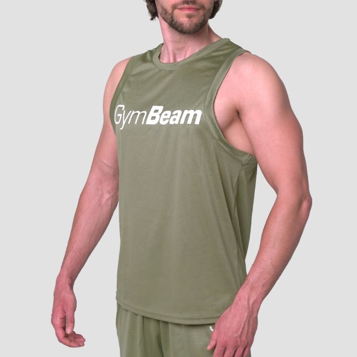 Majica bez rukava Mesh Essence Green - GymBeam M