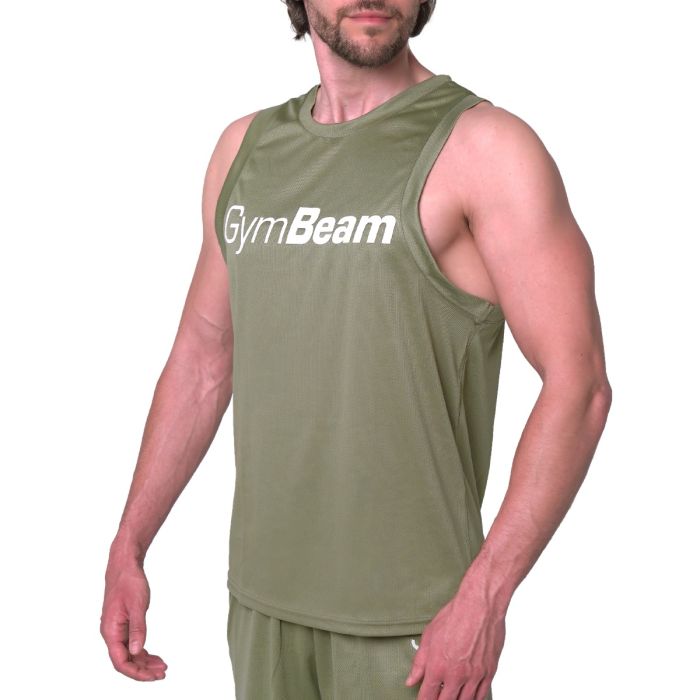 Majica bez rukava Mesh Essence Green - GymBeam M