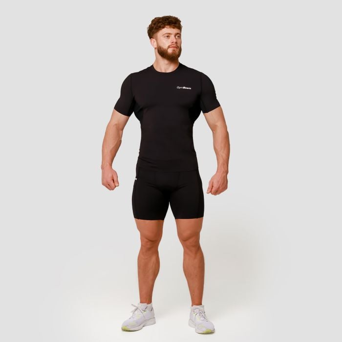Majica Compression Mid Black - GymBeam M