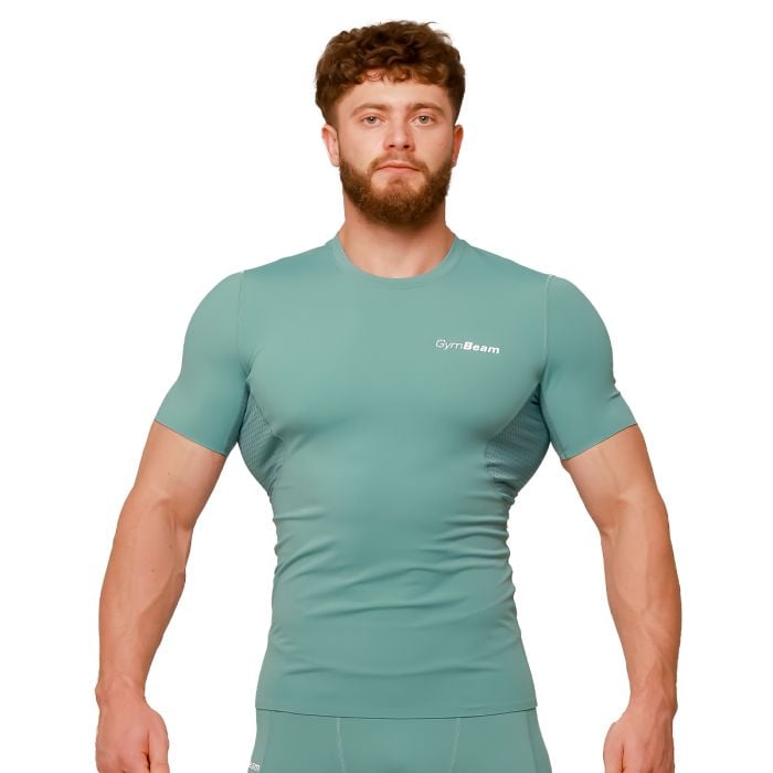 Majica Compression Mid Blue - GymBeam L