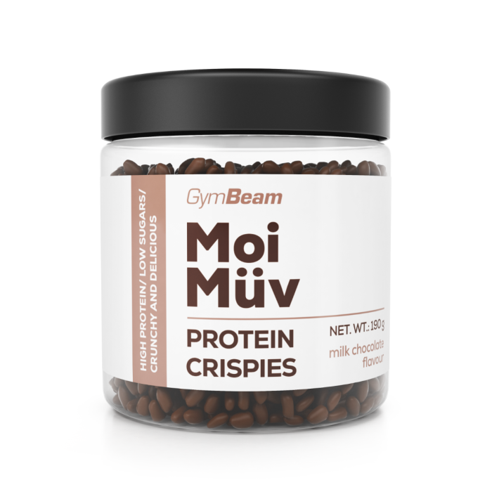 MoiMüv Protein Crispies - GymBeam. 190 g - mliječna čokolada