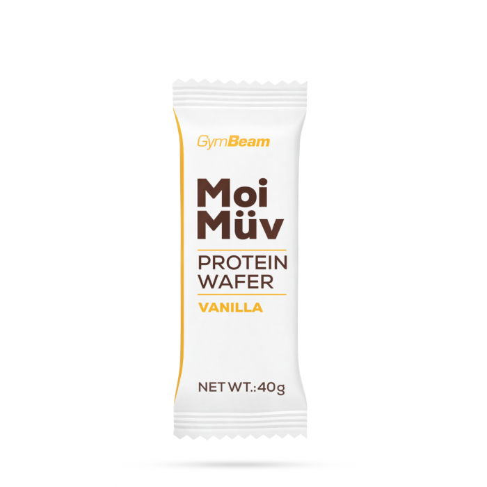 MoiMüv Protein Wafer - GymBeam 40 g - vanilija