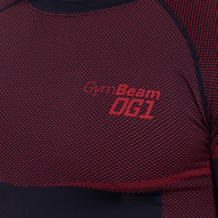 Kompresijska majica OG1 Seamless Black/Red - GymBeam XXL
