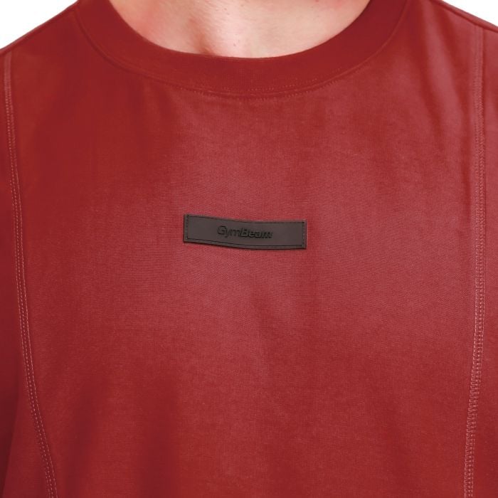Muška oversized majica Unstoppable Red - GymBeam M