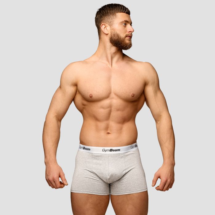 Muške bokserice Essentials 3Pack Grey – GymBeam XXXL