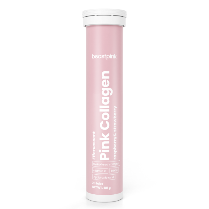 Šumeće tablete Pink Collagen  - BeastPink 20 tab. - jagoda malina