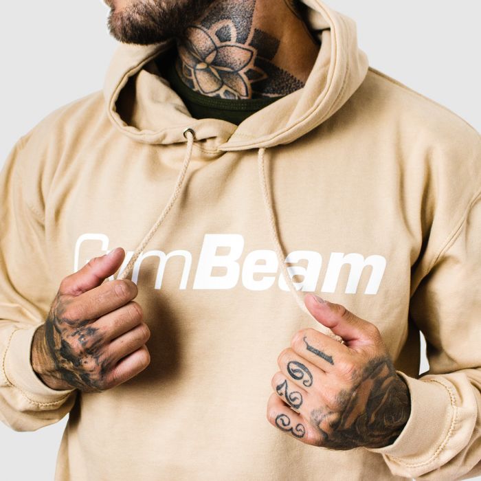 Dukserica PRO Hoodie Sand - GymBeam XXL - krem