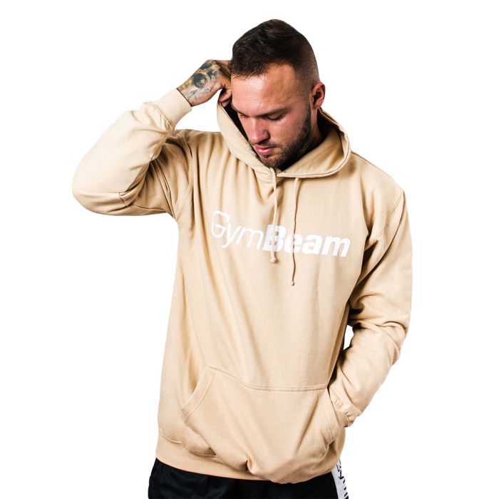Dukserica PRO Hoodie Sand - GymBeam XXL - krem