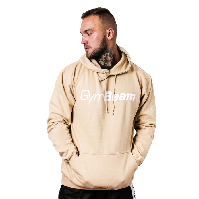 Dukserica PRO Hoodie Sand - GymBeam XXL - krem