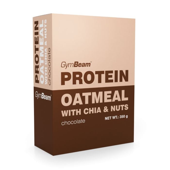Protein Oatmeal with chia & nuts - GymBeam 350 g - chocolate