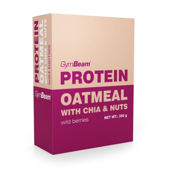 Protein Oatmeal with chia & nuts - GymBeam 350 g - chocolate