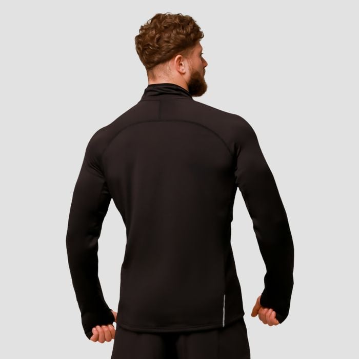 Majica za trčanje Pulse 1/2 Zip Black - GymBeam L