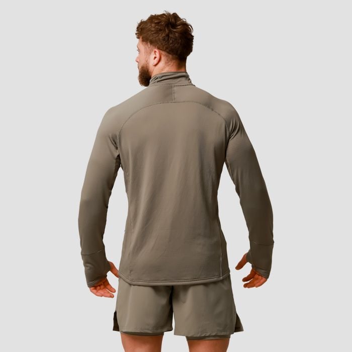Majica za trčanje Pulse 1/2 Zip Vetiver - GymBeam XL