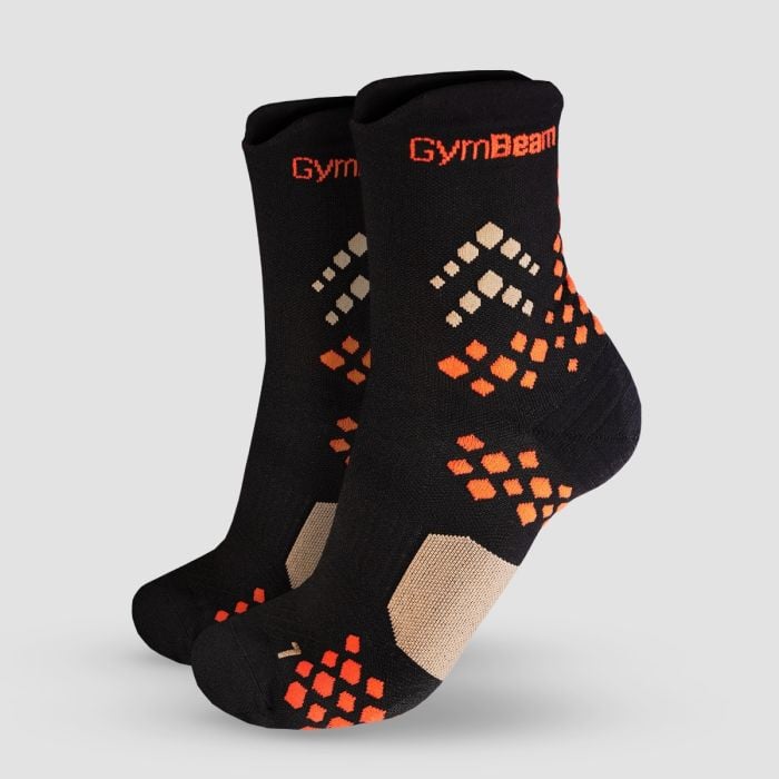 Čarape za trčanje Pulse Black - GymBeam S