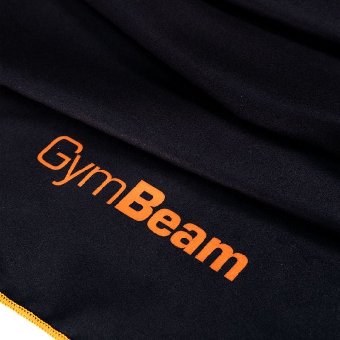 Brzosušeći sportski ručnik Black/Orange – GymBeam single_variant