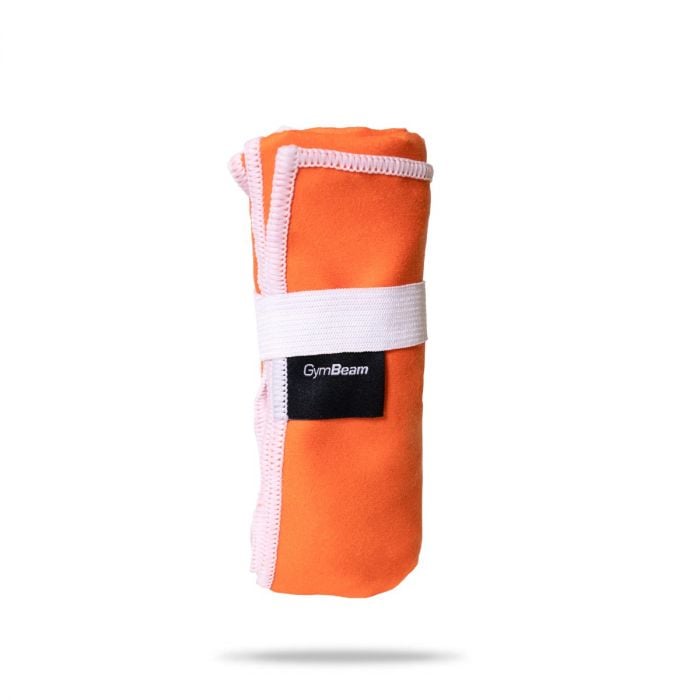 Brzosušeći sportski ručnik Orange/White – GymBeam single_variant