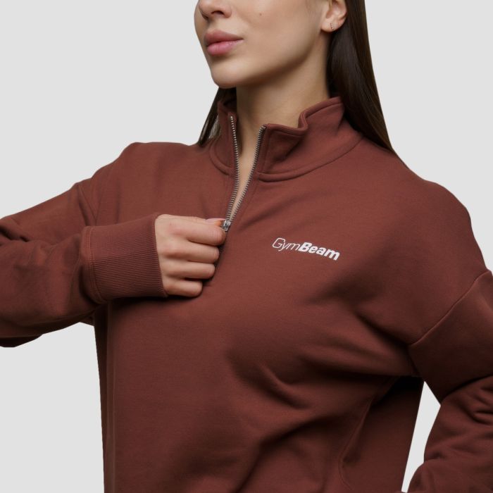 Ženska dukserica Agile 1/2 Zip Root - GymBeam XL