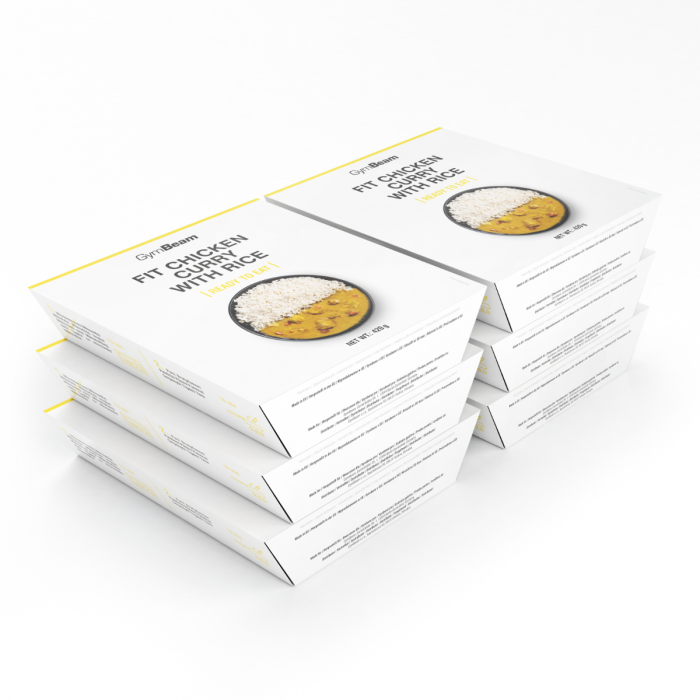 FIT Pileći curry s rižom Ready to eat - GymBeam 420 g