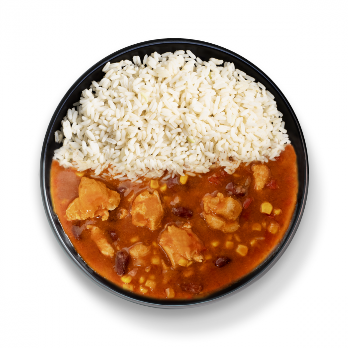 FIT Ready to eat Piletina s rižom na meksički način - GymBeam 420 g